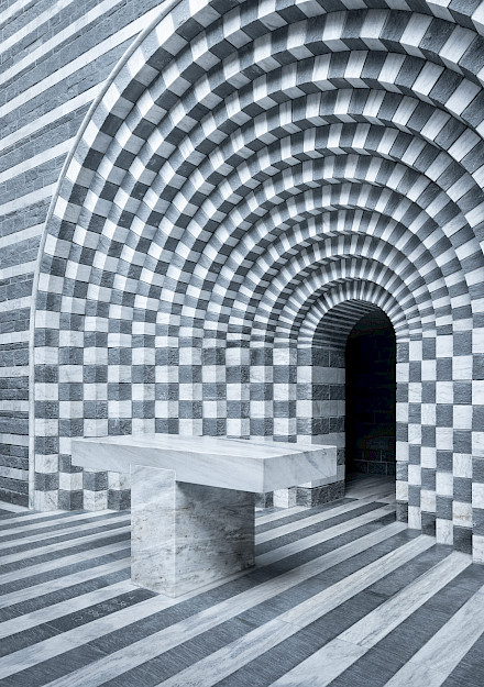 bergkirche, mario botta, mogno, portal, altar, detailansicht